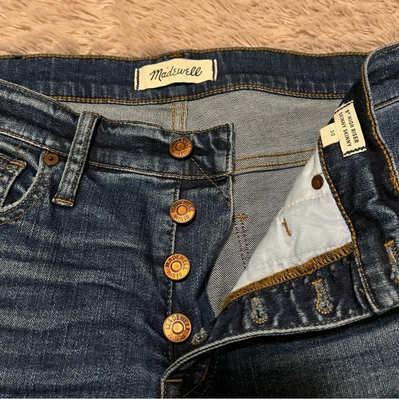 MADEWELL 9” High Riser Skinny Jeans - size 30 - - Picture 3 of 12